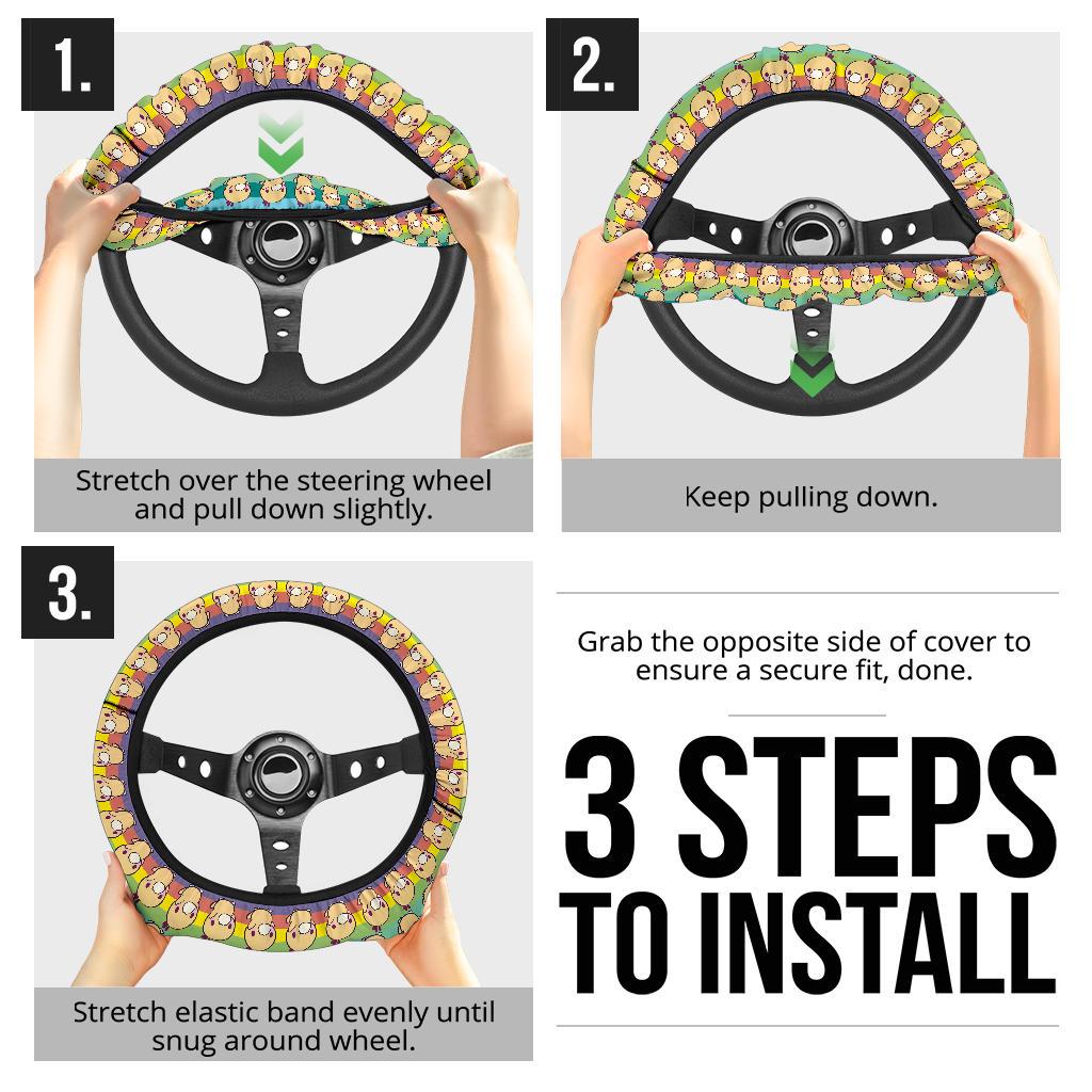 Pysduck Anime Custom Car Steering Wheel Cover