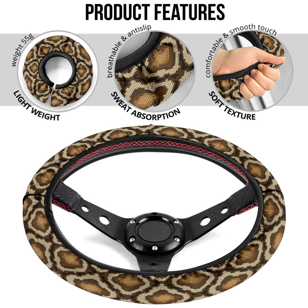 Python Premium Car Steering Wheel Cover