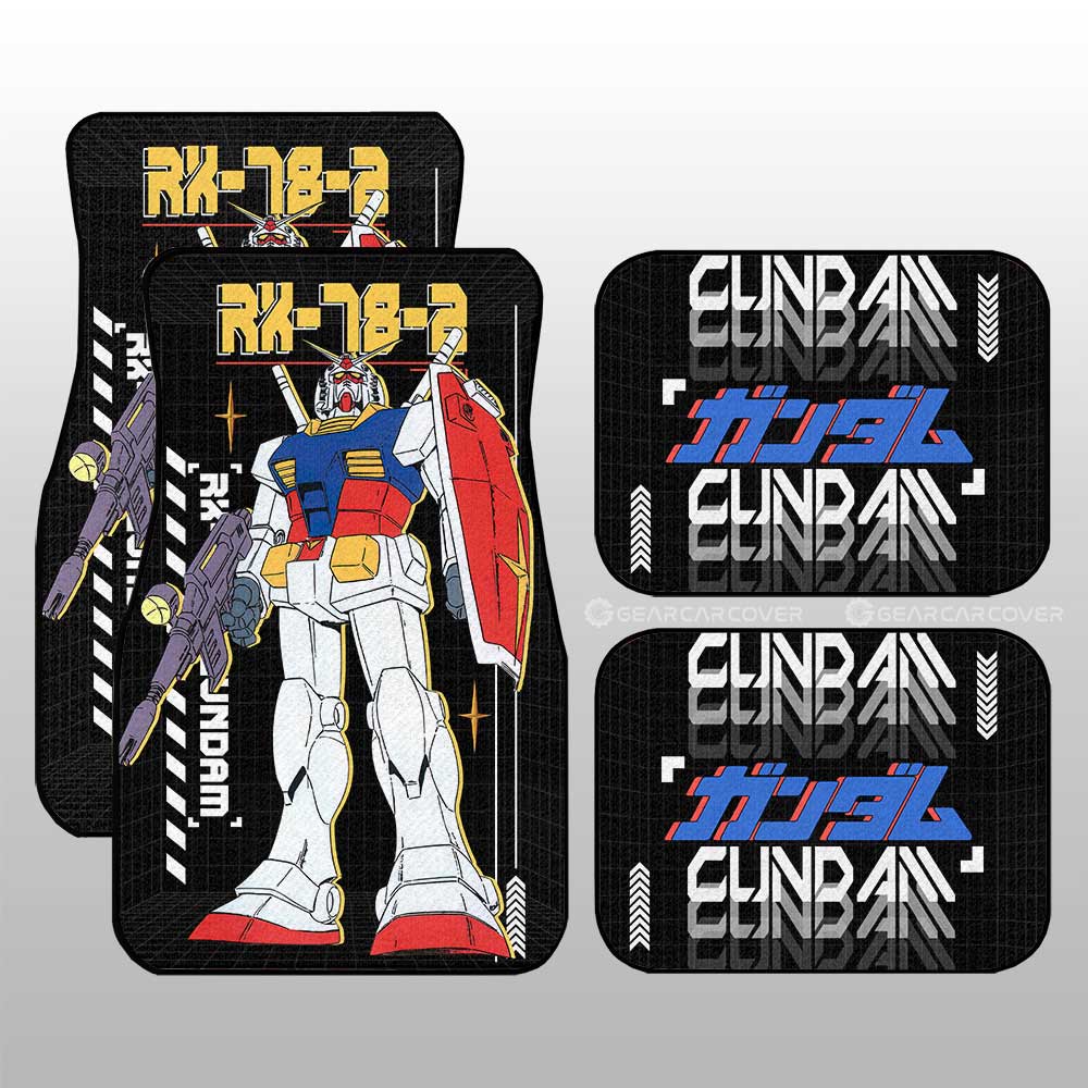 RX-78-2 Gundam Car Floor Mats Custom Gundam Anime Car Accessories