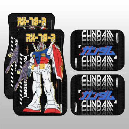 RX-78-2 Gundam Car Floor Mats Custom Gundam Anime Car Accessories