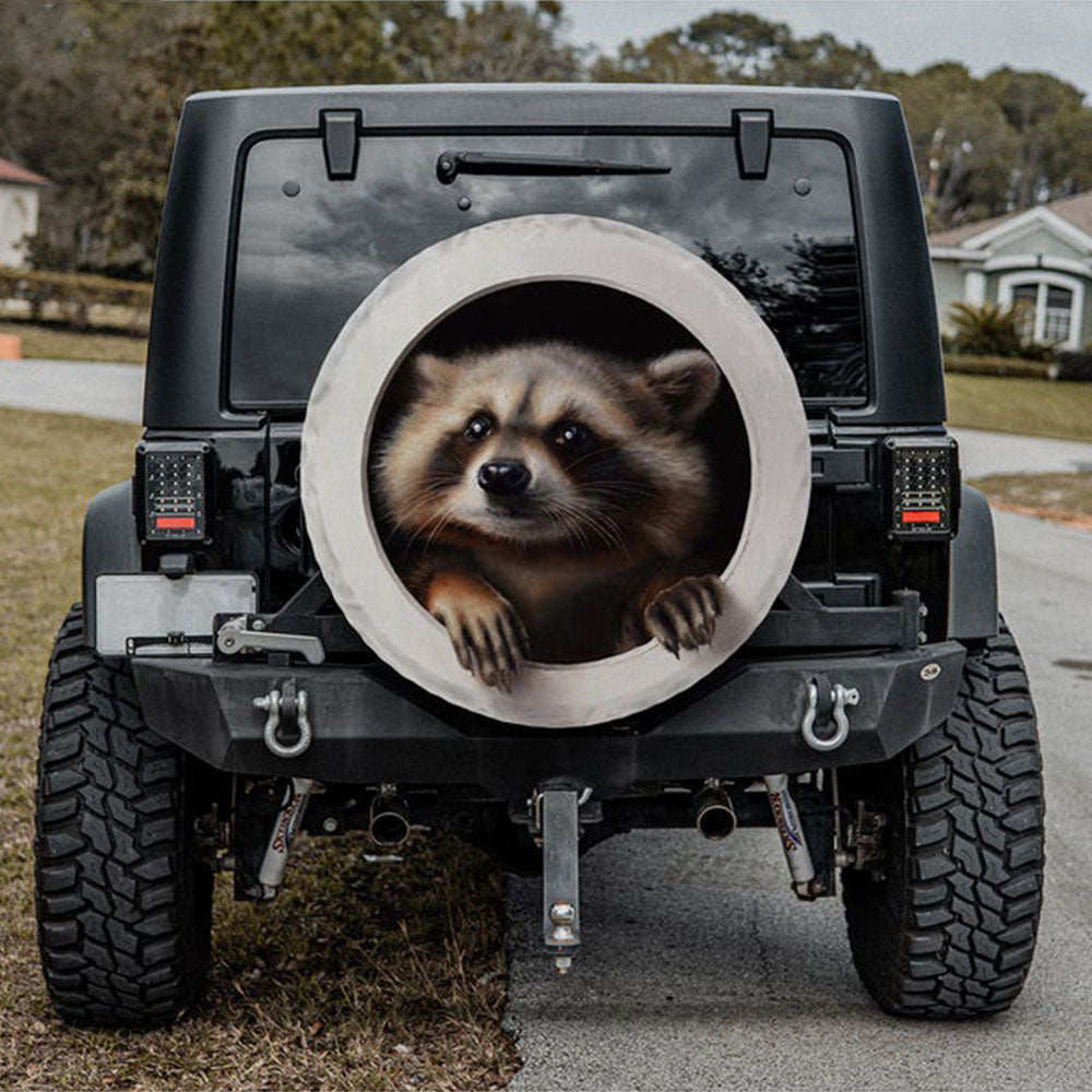 Racoon Jeep Car Spare Tire Cover