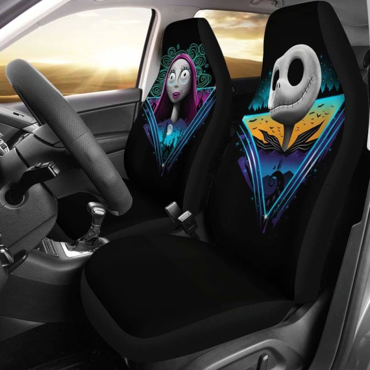 Rad Jack And Sally Car Seat Covers Universal Fit 051012