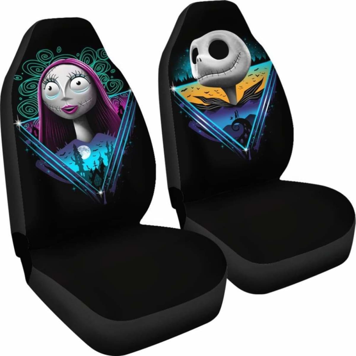 Rad Jack And Sally Car Seat Covers Universal Fit 051012