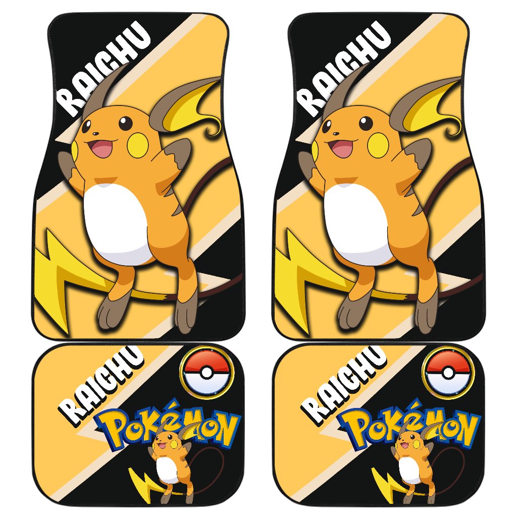 Raichu Car Floor Mats Custom Anime Car Interior Accessories