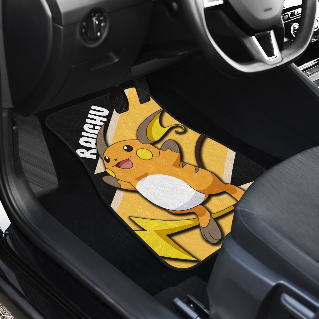 Raichu Car Floor Mats Custom Anime Car Interior Accessories