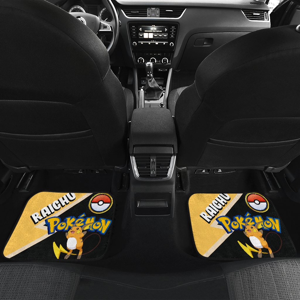 Raichu Car Floor Mats Custom Anime Car Interior Accessories