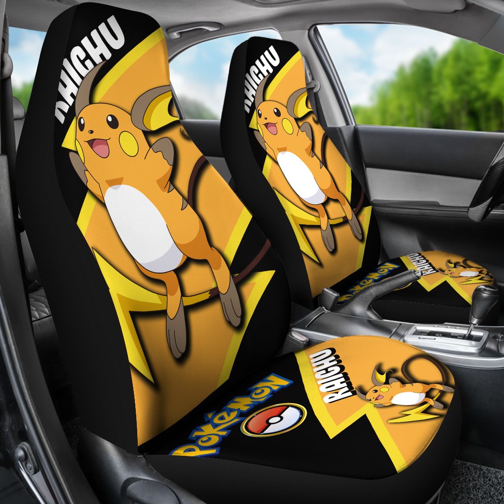 Raichu Car Seat Covers Custom Anime Pokemon Car Accessories