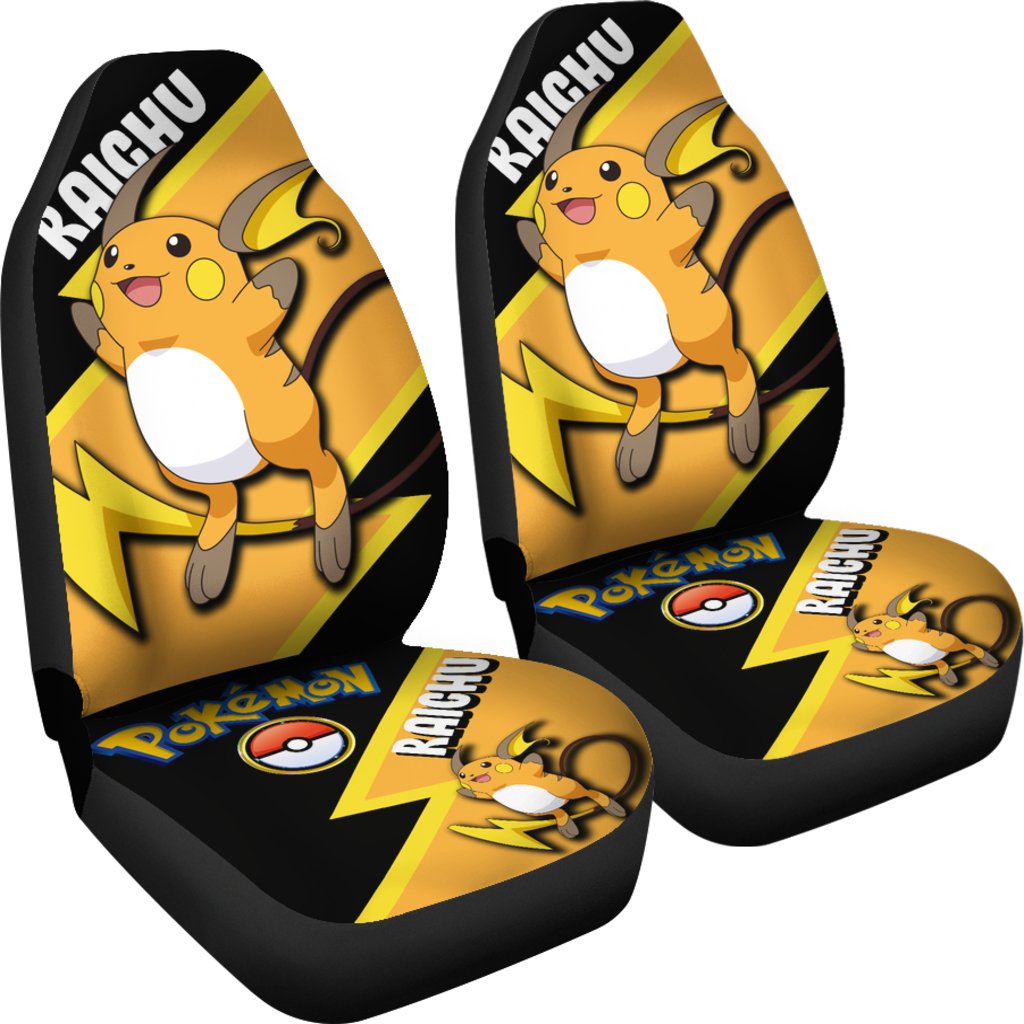 Raichu Car Seat Covers Custom Anime Pokemon Car Accessories