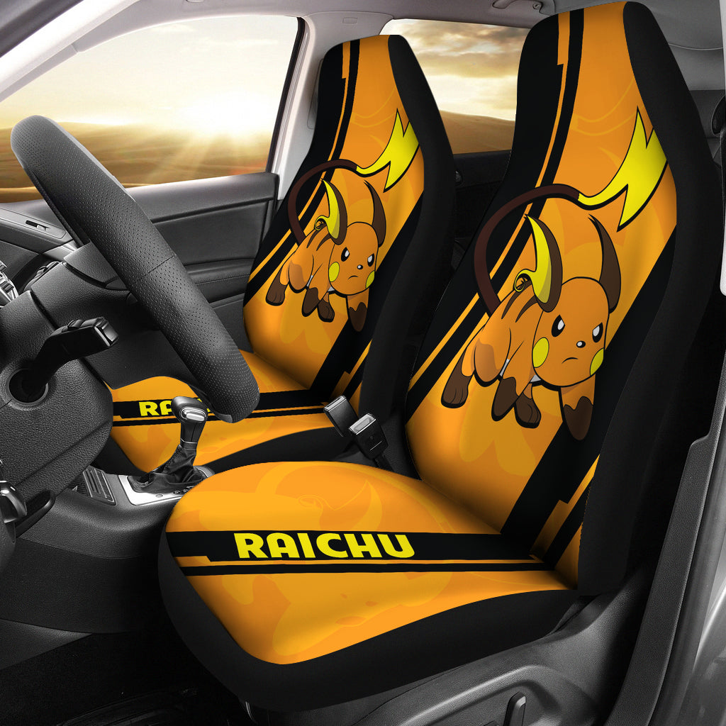 Raichu Pokemon Car Seat Covers Style Custom For Fans Ci230127-02