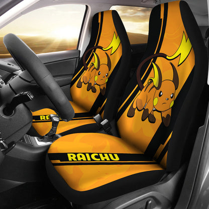 Raichu Pokemon Car Seat Covers Style Custom For Fans Ci230127-02