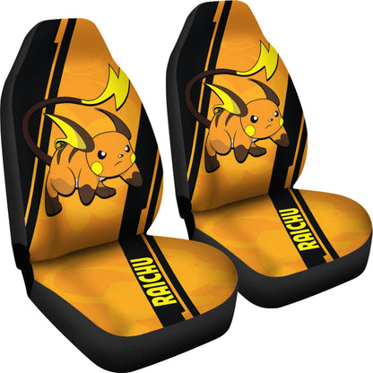 Raichu Pokemon Car Seat Covers Style Custom For Fans Ci230127-02