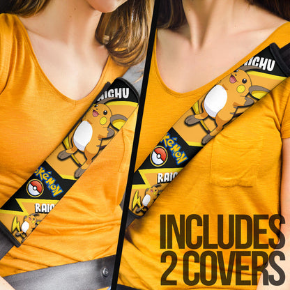 Raichu car seat belt covers Anime Custom Car Accessories