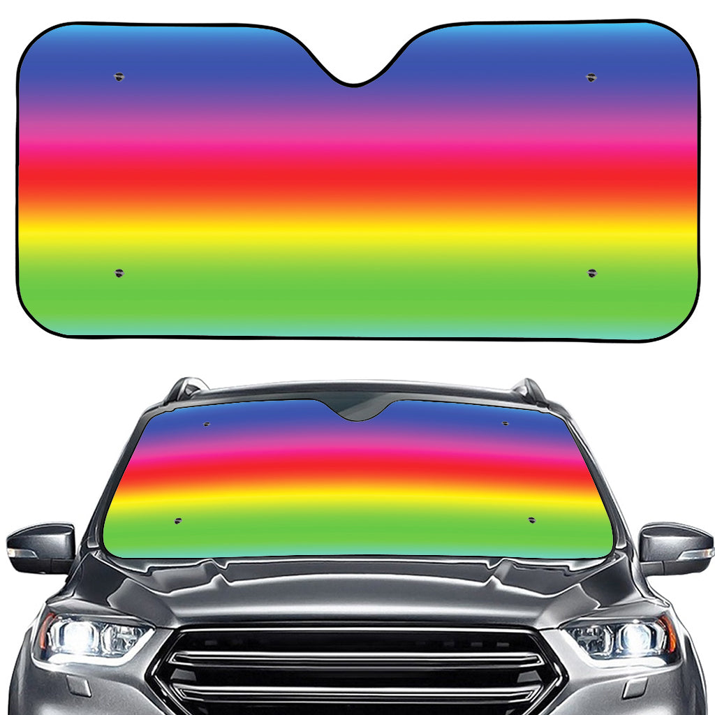 Rainbow Print Car Windshield Sun Shade