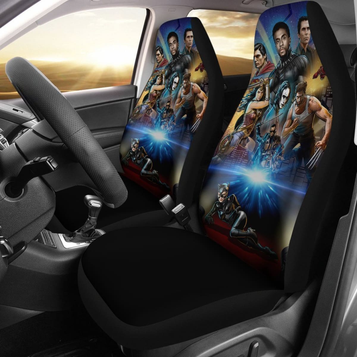 Raise Of Superheroes Car Seat Covers Universal Fit 225721