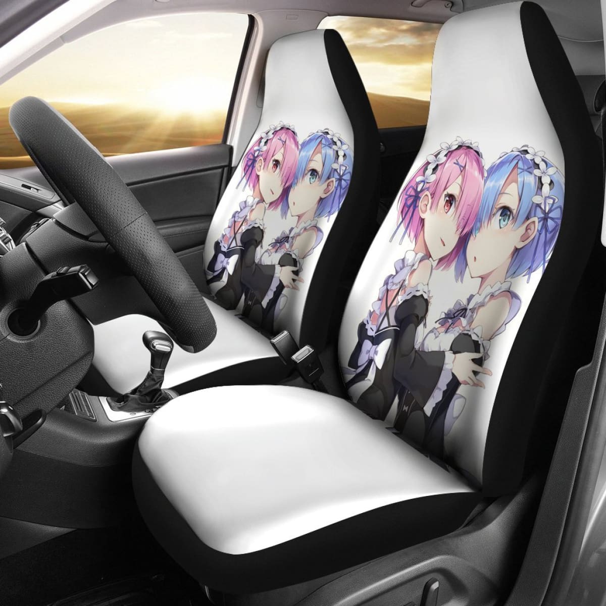 Ram & Rem Rezero Seat Covers Amazing Best Gift Ideas 2020 Universal Fit 090505