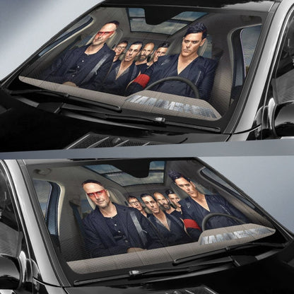 Rammstein Car Sun Shade Rock Band Sun Visor Fan Gift Universal Fit 174503
