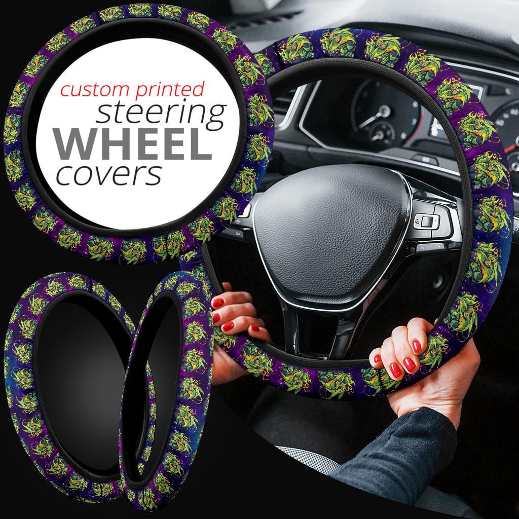 Rayquaza Anime Custom Car Steering Wheel Cover