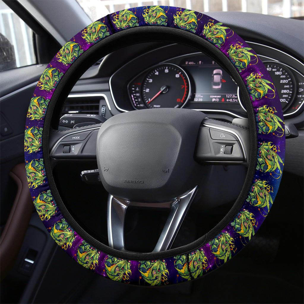 Rayquaza Anime Custom Car Steering Wheel Cover