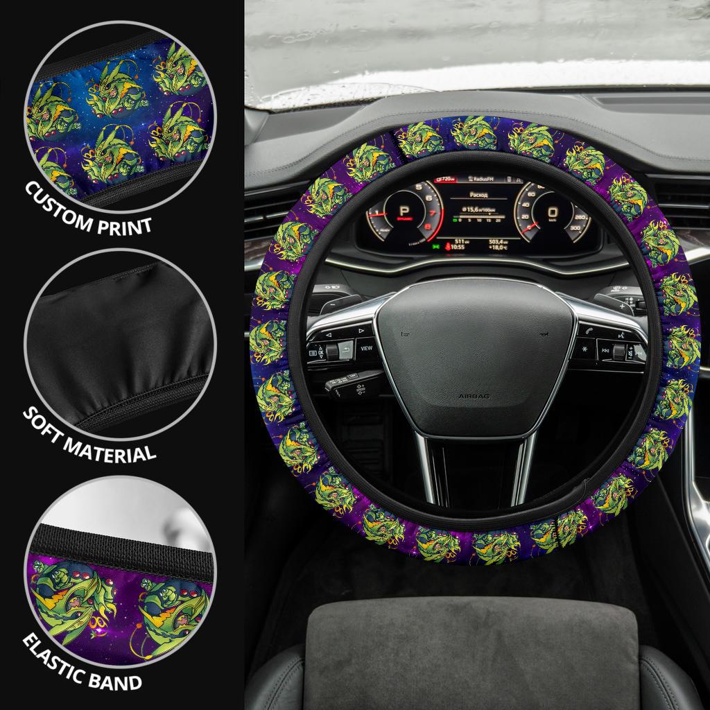 Rayquaza Anime Custom Car Steering Wheel Cover