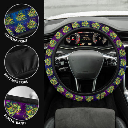 Rayquaza Anime Custom Car Steering Wheel Cover