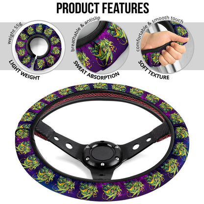 Rayquaza Anime Custom Car Steering Wheel Cover