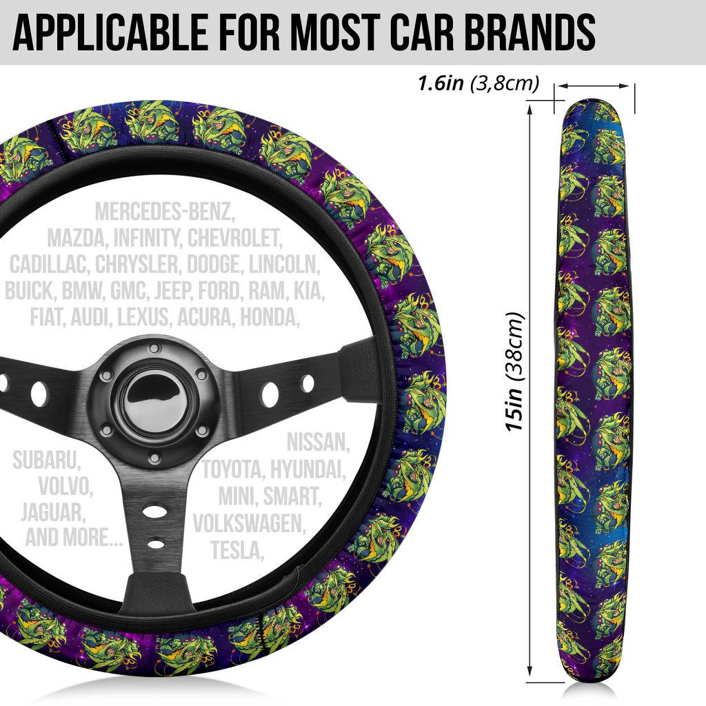 Rayquaza Anime Custom Car Steering Wheel Cover