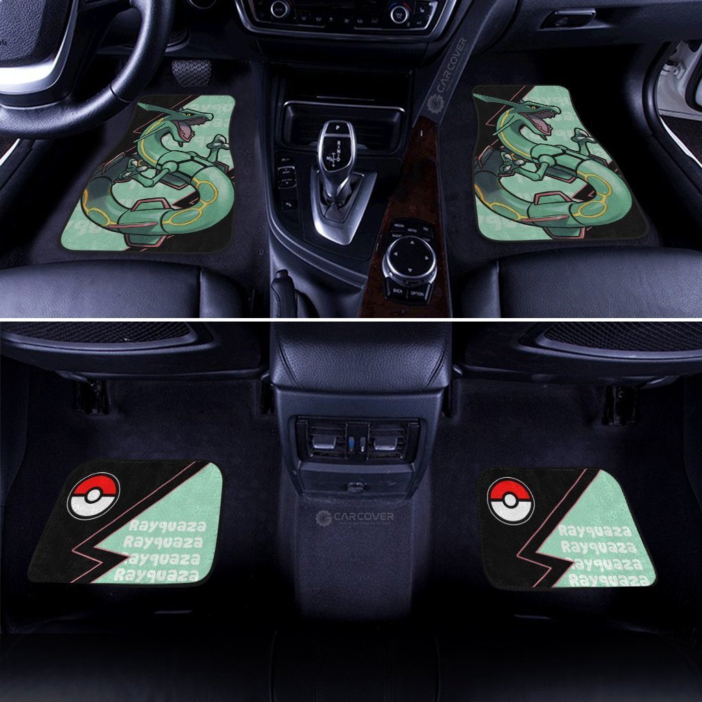 Rayquaza Car Floor Mats Custom Anime Car Interior Accessories