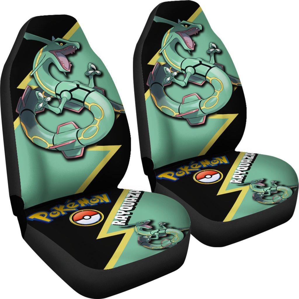 Rayquaza Car Seat Covers Custom Anime Pokemon Car Accessories