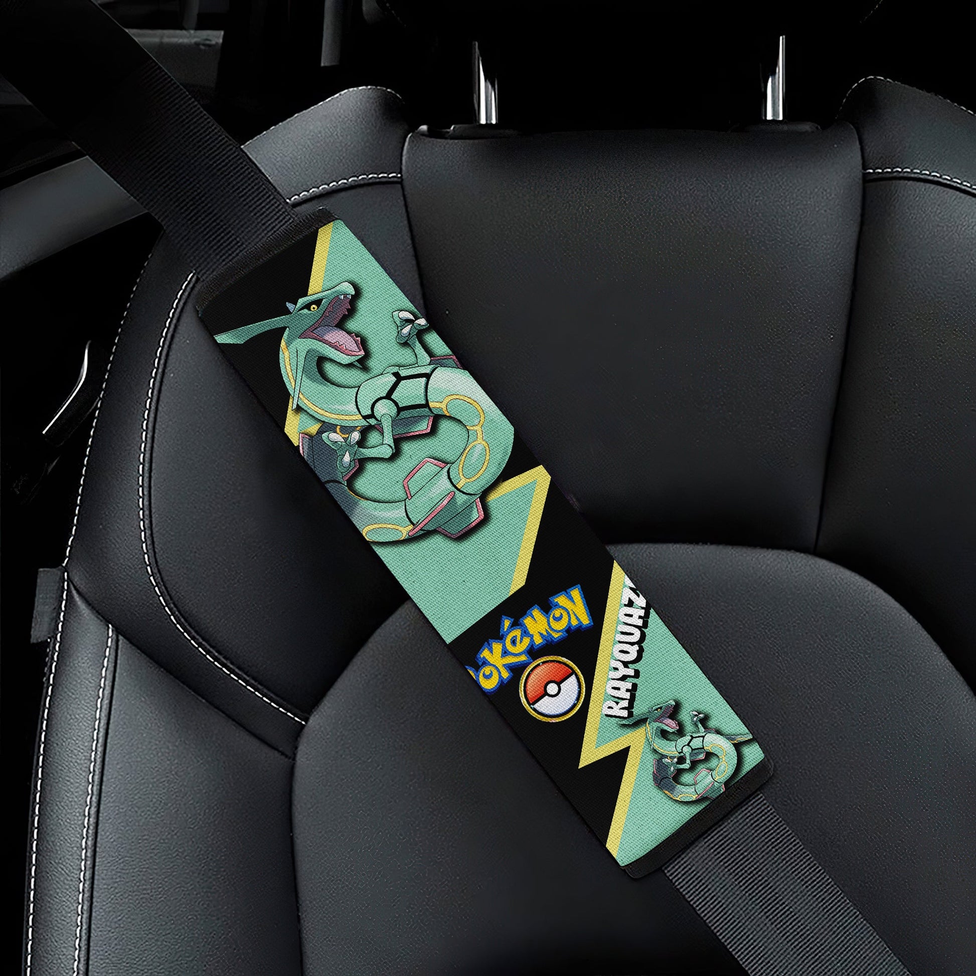 Rayquaza car seat belt covers Anime Custom Car Accessories