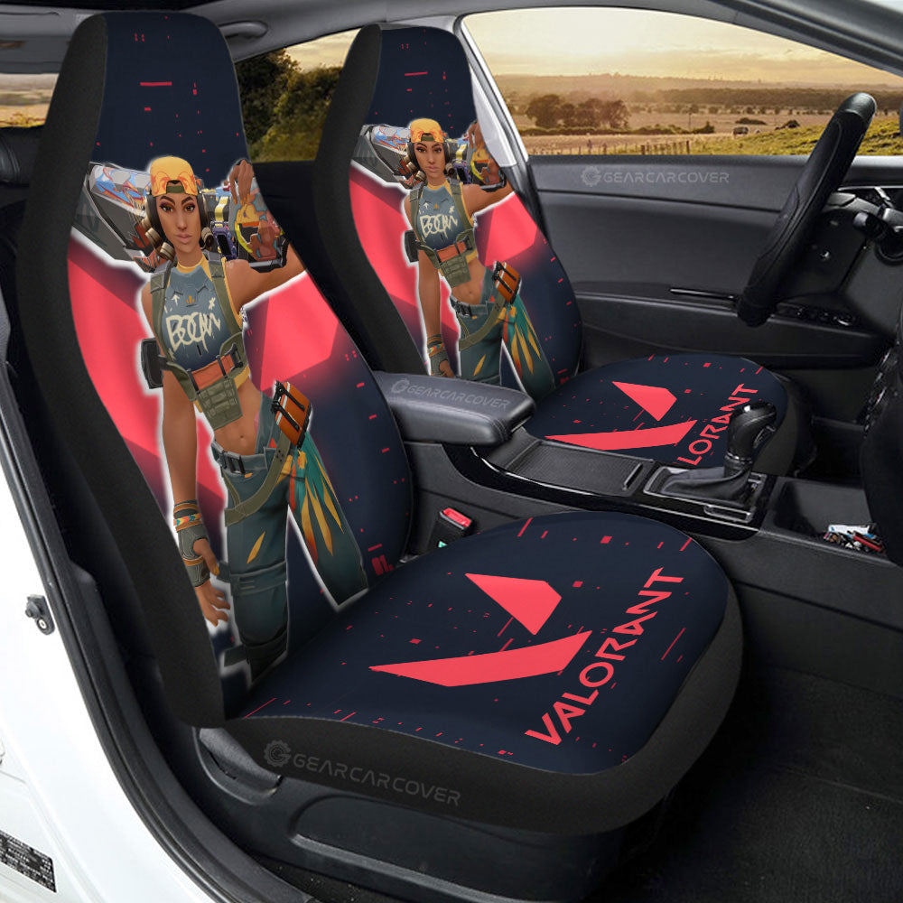 Raze Car Seat Covers Custom Valorant Agent
