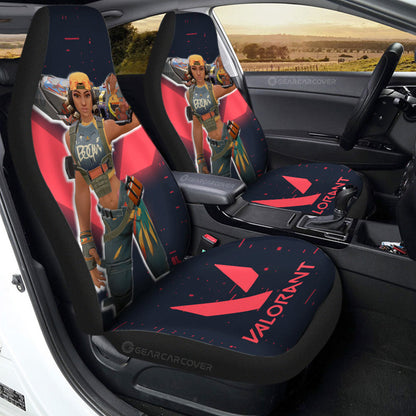 Raze Car Seat Covers Custom Valorant Agent