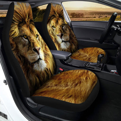 Real Cool Lion Car Seat Covers Custom Gift Idea For Dad