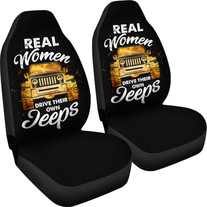 Real Woman Love Jeep Car Seat Cover