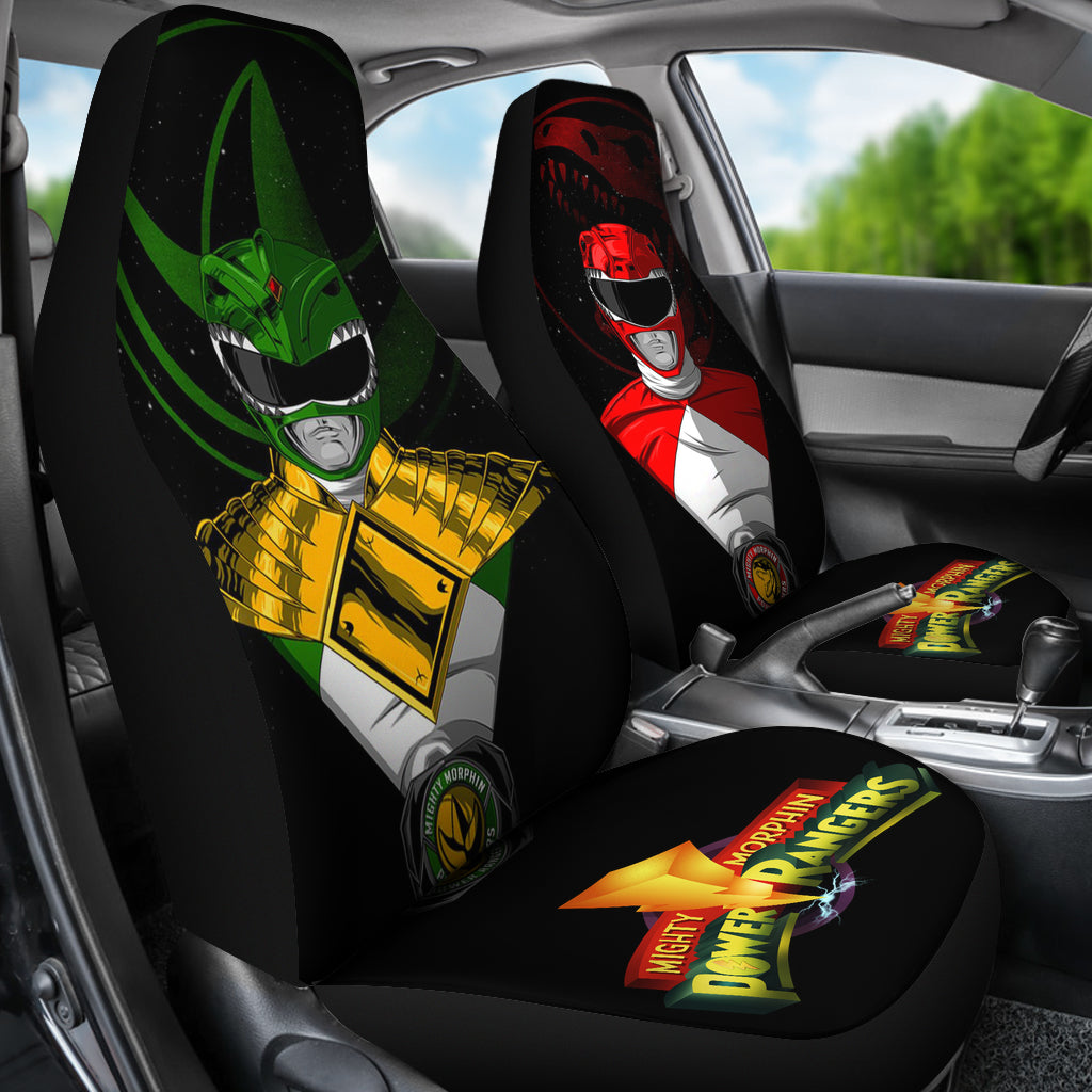 Red And Green Mighty Morphin Power Ranger Car Seat Covers