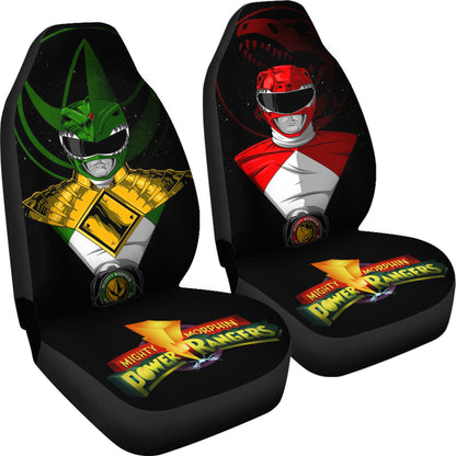 Red And Green Mighty Morphin Power Ranger Car Seat Covers