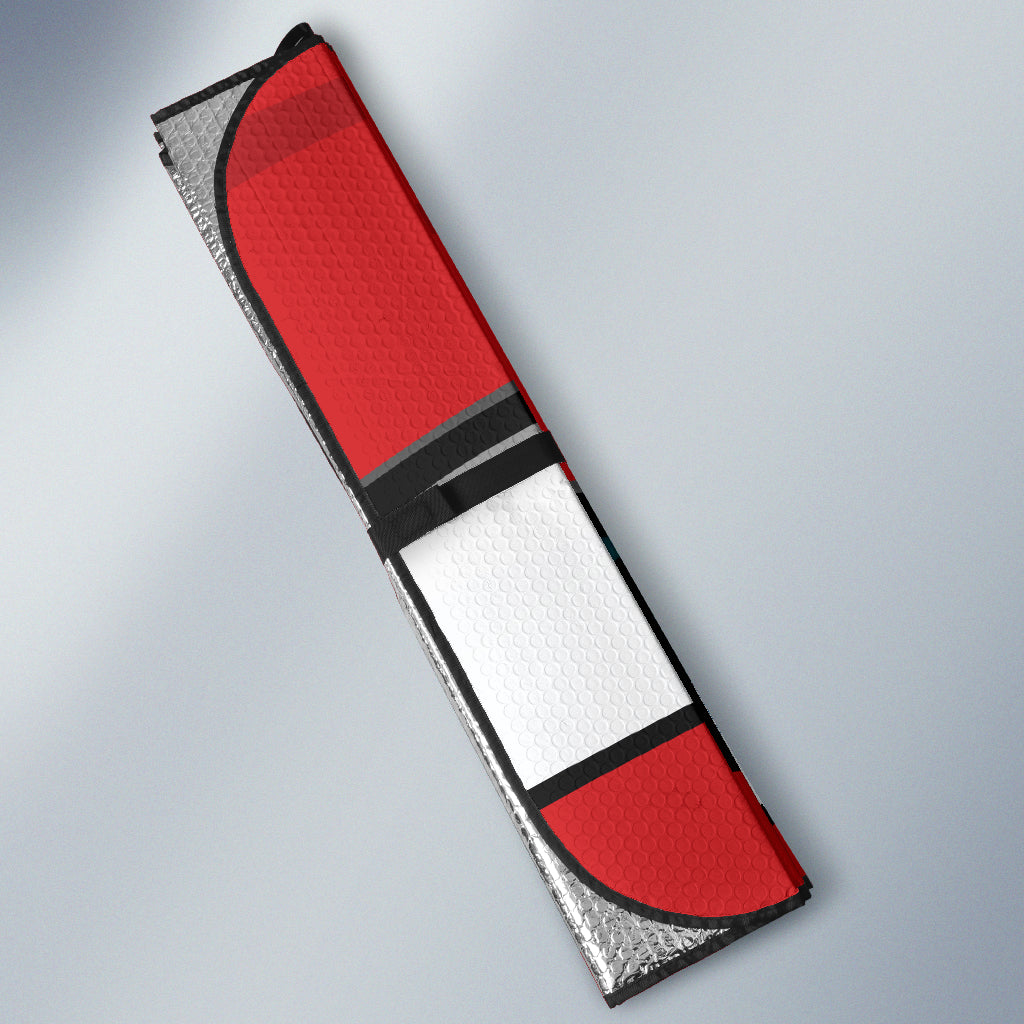 Red Angry Eyes Car Auto Sun Shades