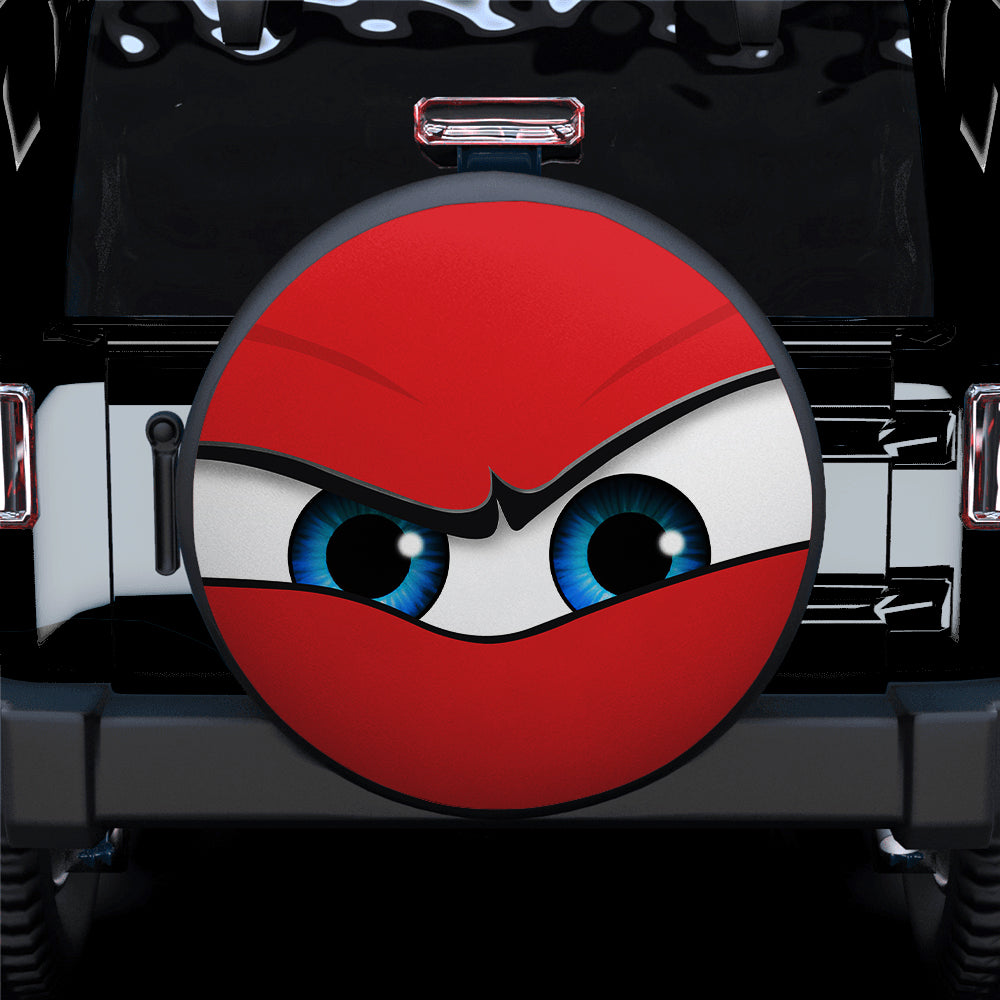 Red Cartoon Angry Eyes Car Spare Tire Cover