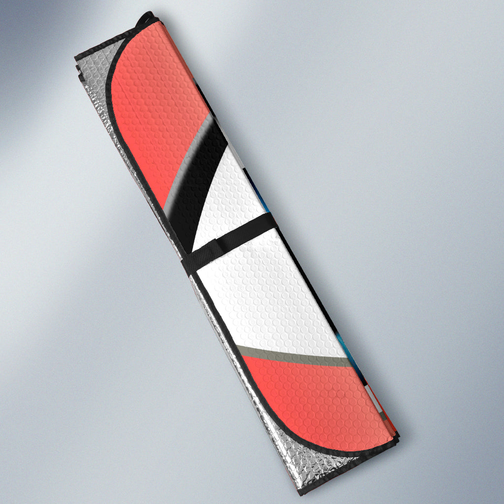 Red Cartoon Eyes Car Auto Sunshades