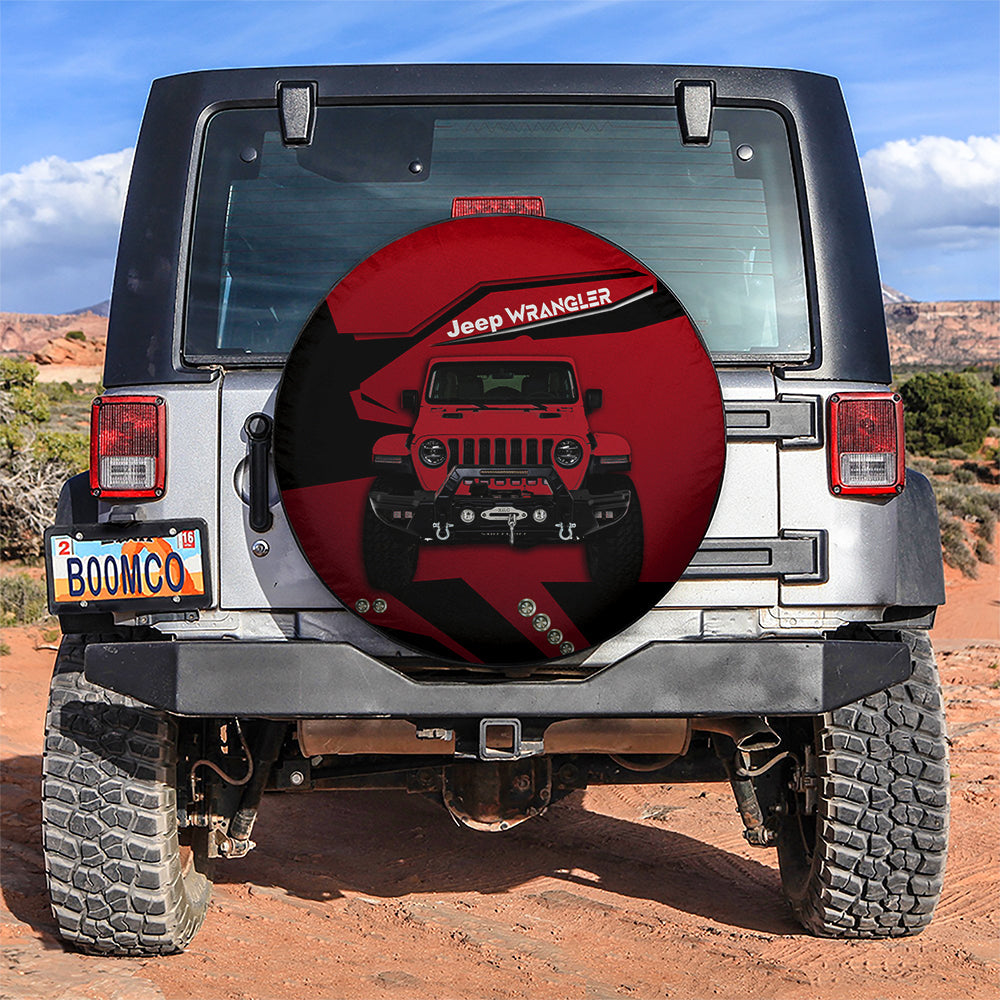 Red Jeep Car Spare Tire Cover