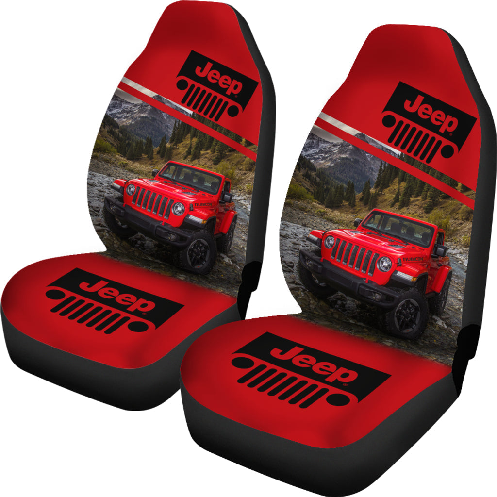 Red Jeep Car Seat Covers