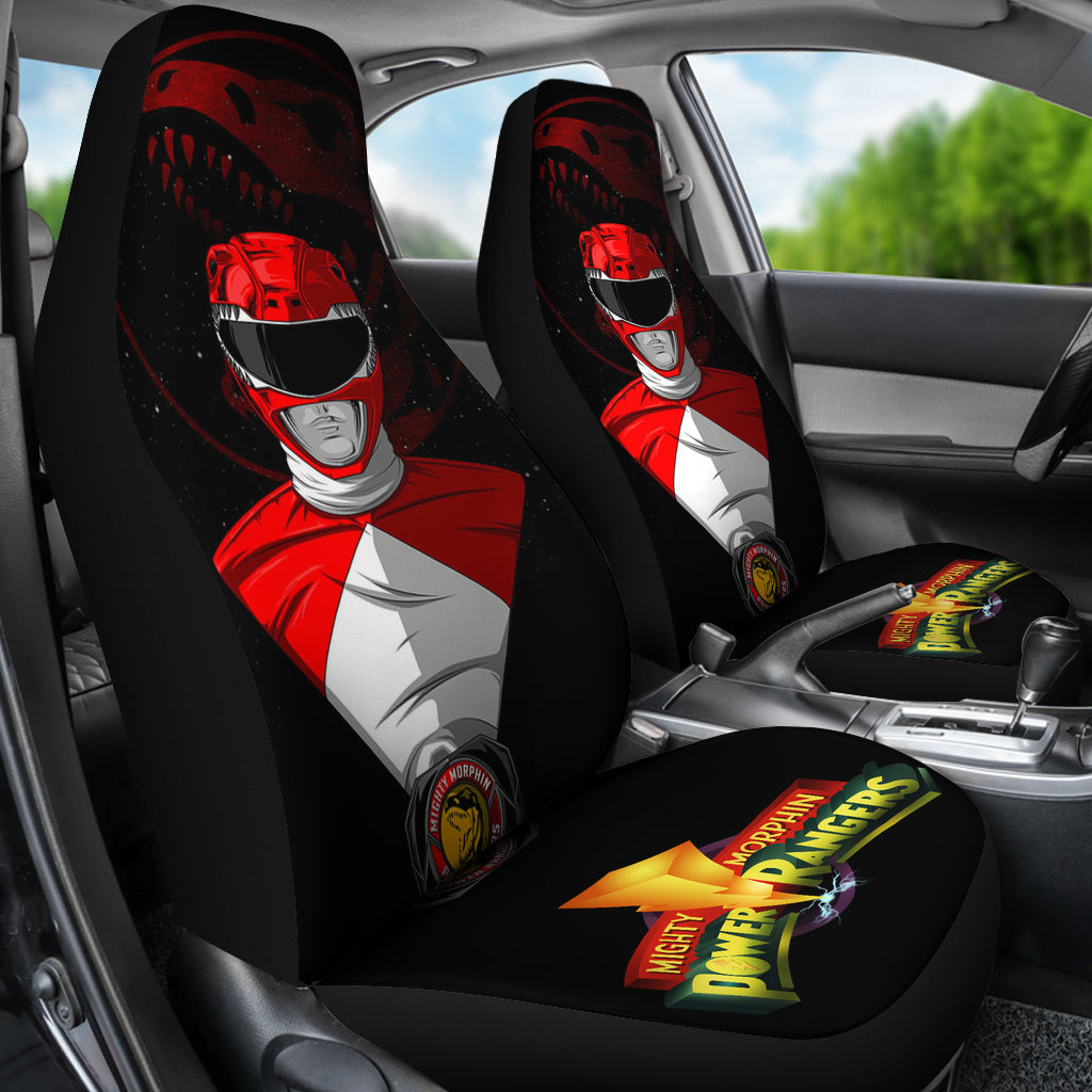 Red New Mighty Morphin Power Rangers Car Seat Covers