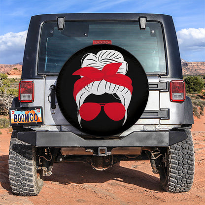 Red Turban Jeep Girl Car Spare Tire Cover