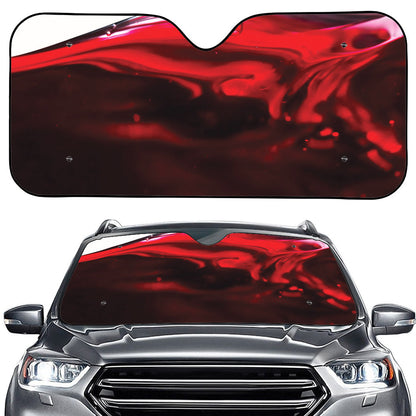 Red Wine Print Car Windshield Sun Shade