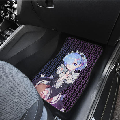 Rem And Ram Car Floor Mats Custom Re:Zero Anime Car Accessories