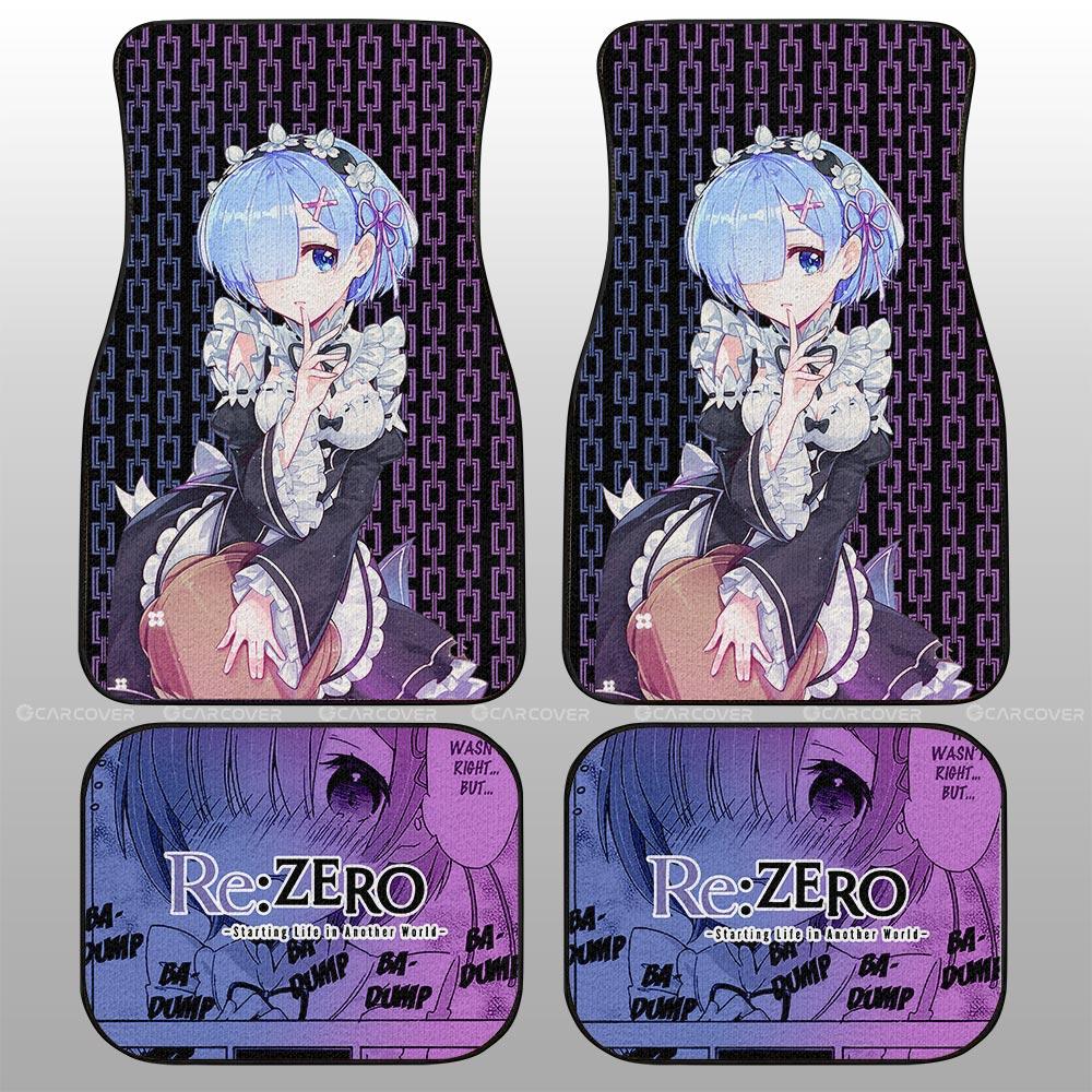 Rem Car Floor Mats Custom Re:Zero Anime Car Accessories
