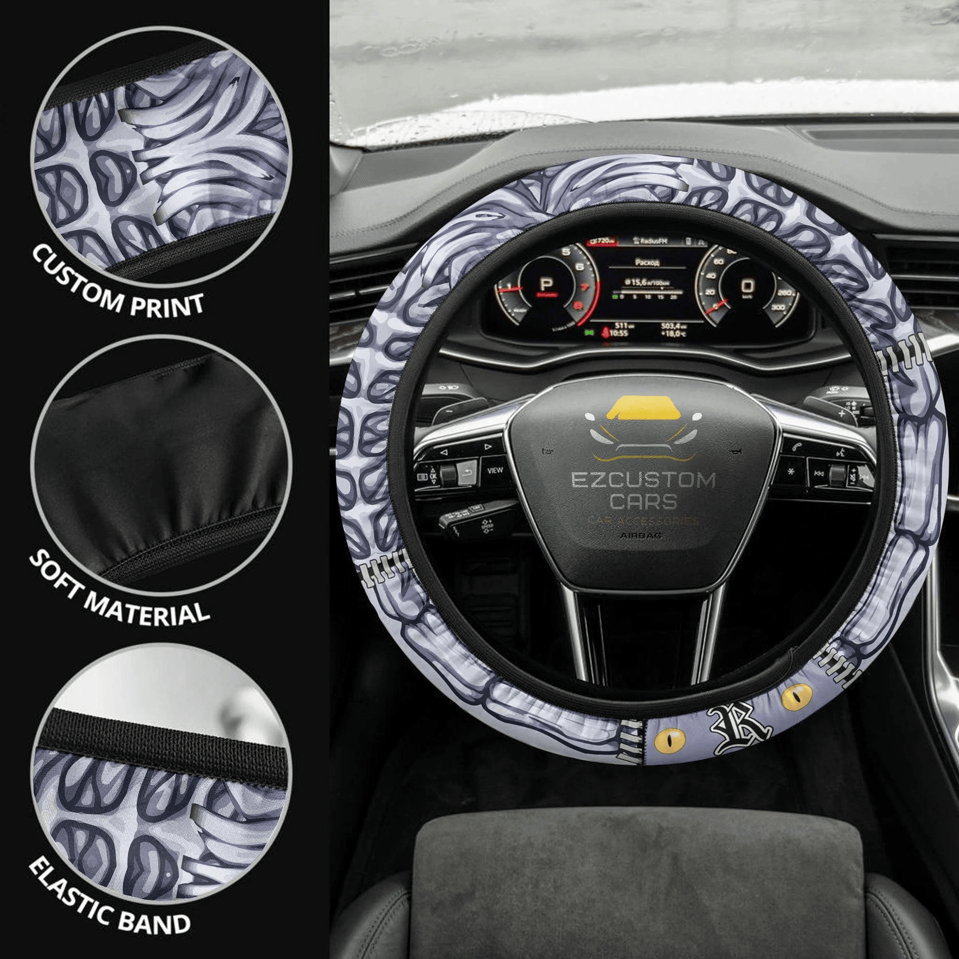 Rem Death Note Anime Steering Wheel Cover Custom Anime Car Accessories