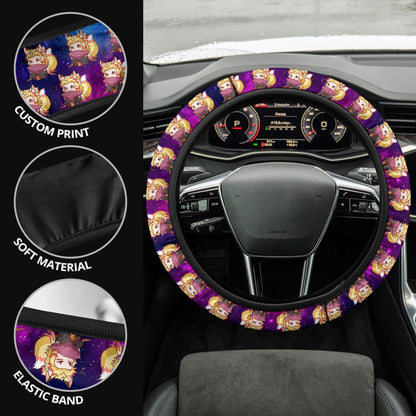 Rengoku Kyojuro Demon Slayer Anime Premium Custom Car Steering Wheel Cover 2