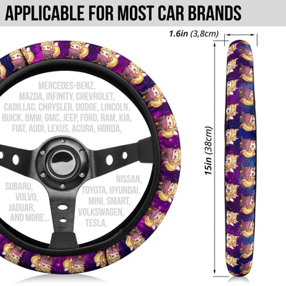 Rengoku Kyojuro Demon Slayer Anime Premium Custom Car Steering Wheel Cover 2