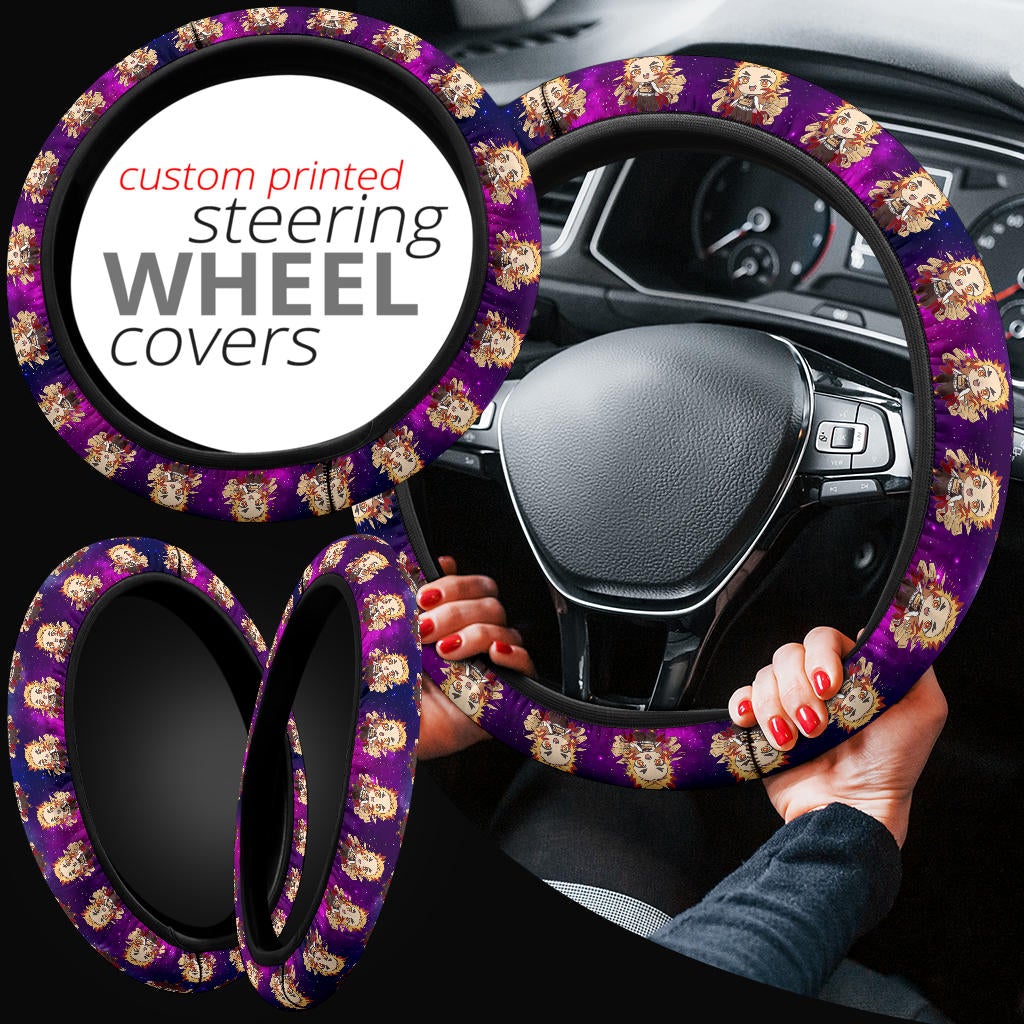 Rengoku Kyojuro Demon Slayer Anime Premium Custom Car Steering Wheel Cover 3