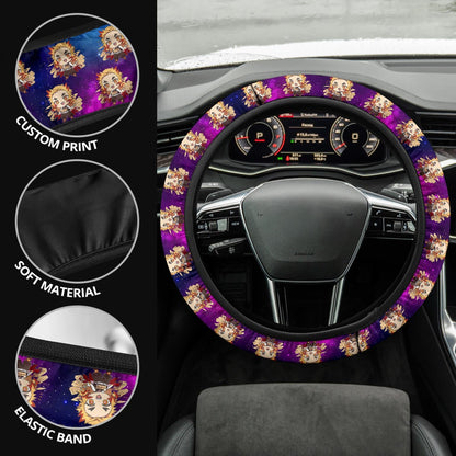 Rengoku Kyojuro Demon Slayer Anime Premium Custom Car Steering Wheel Cover 3